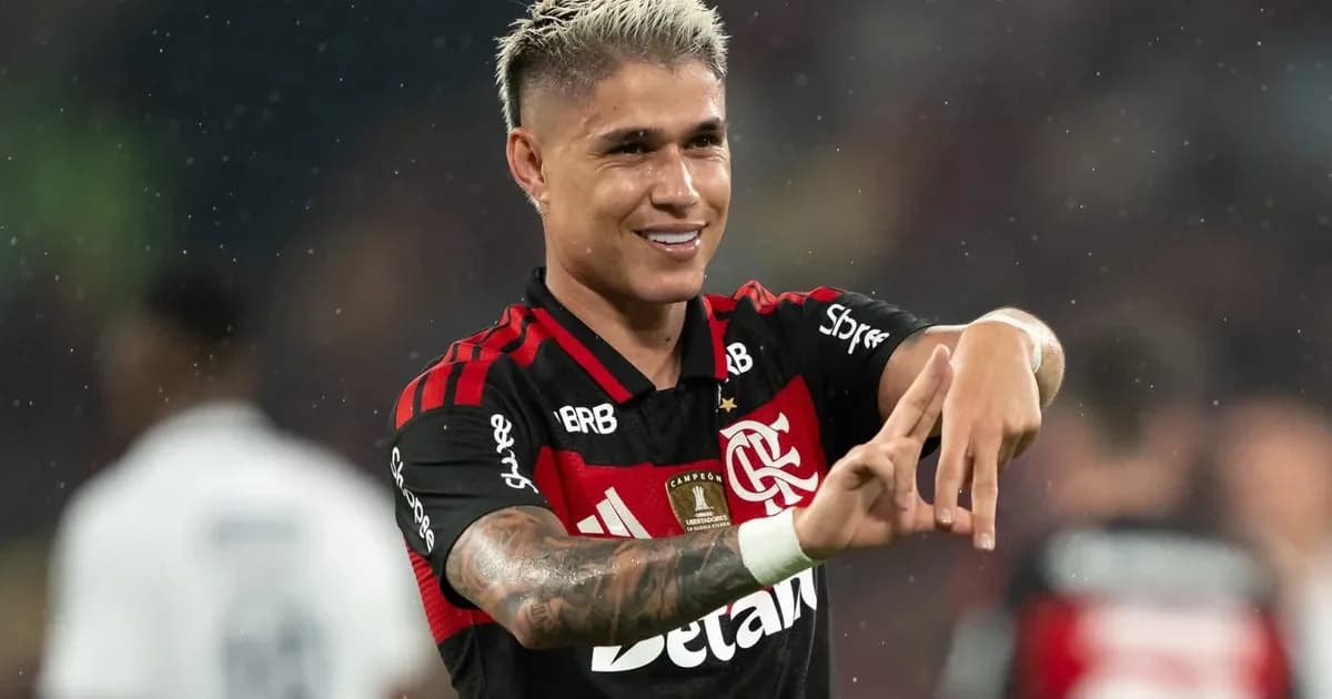 Ilustração editorial: treinador reorganiza elenco do Flamengo na pausa da Copa, camisas empilhadas, malas e estádio ao fundo.