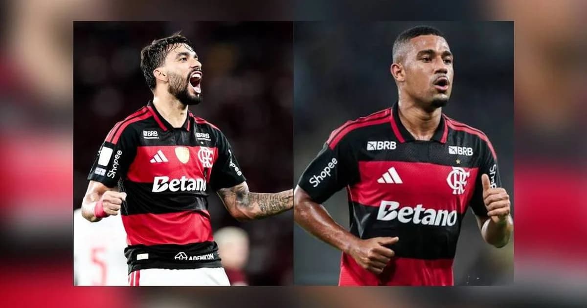 Executivos e jogadores genéricos em estádio vazio, contratos e malas, tema venda de jogadores do Flamengo e incerteza financeira por apostas