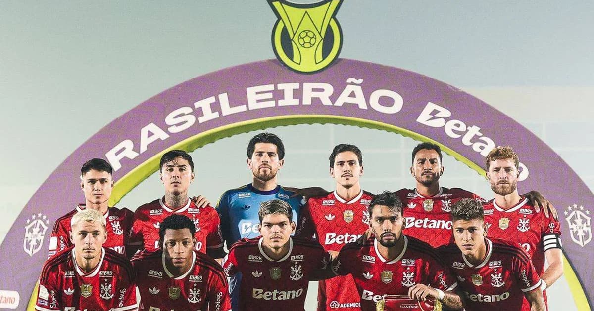 Ilustração editorial: estádio em festa, torcida em vermelho e preto, goleada 5 a 1 e placar exibindo 603 gols na temporada.