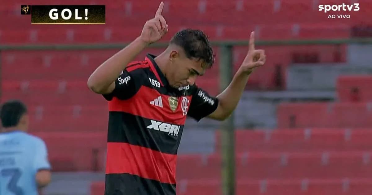 Ilustração editorial: jovem atacante reserva do Flamengo (nº17) entrando no Maracanã, torcida vibrante e atmosfera de expectativa.