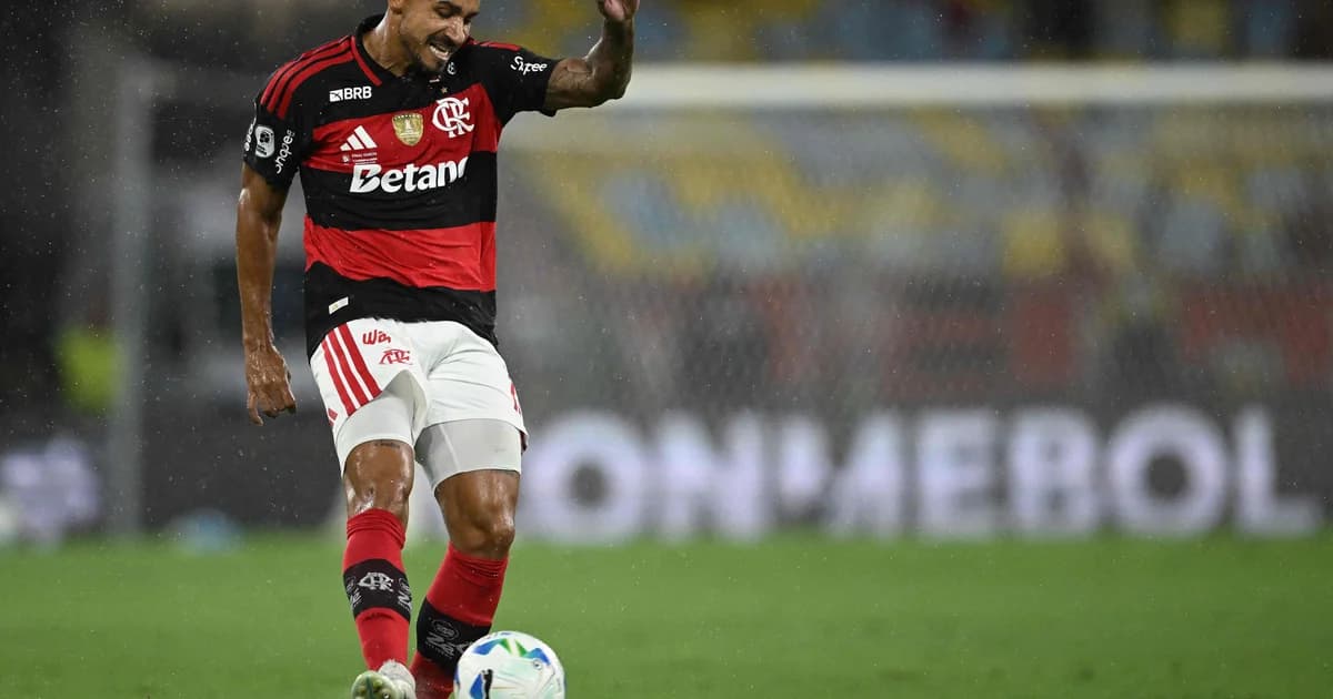 Ilustração editorial do Maracanã: jogadores cabisbaixos após derrota, torcida insatisfeita e placar 2–3, atmosfera tensa.