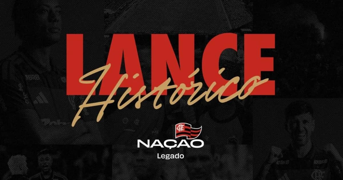 Ilustração do leilão beneficente e jantar Nação Legado do Flamengo no estádio: torcida, mesas, lances e memória histórica.