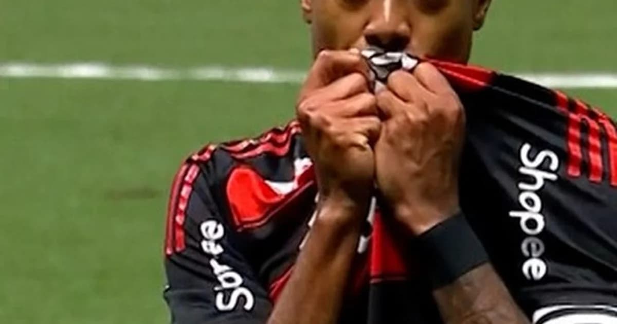 Ilustração editorial do Maracanã: Flamengo em campo, lateral-esquerdo retorna, banco com desfalque, torcida em vermelho e preto.