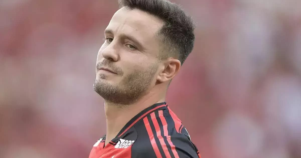 Ilustração: banco do Flamengo com cartões de suspensão e meia anônimo ganhando espaço em estádio lotado