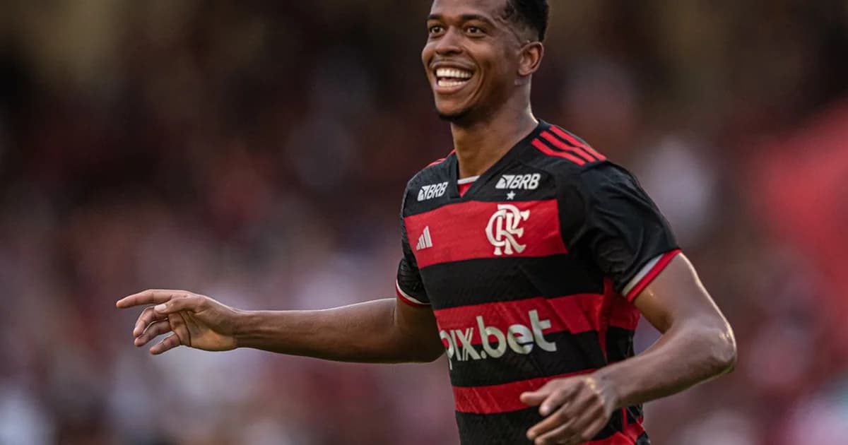Ilustração editorial: estádio dividido e atacante emprestado em impasse de contratação entre Flamengo e Cuiabá.