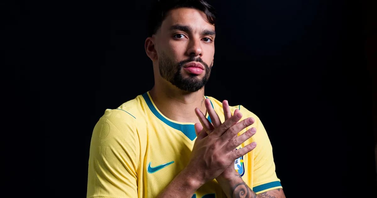 Ilustração editorial: jogadores sem rostos em uniformes rubro-negros celebram nove convocados para a Copa do Mundo 2026.