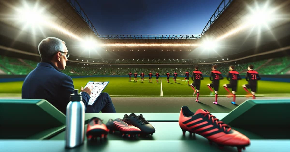 Maracanã à noite, técnico do Flamengo com time alternativo em aquecimento antes da semifinal, clima tenso.