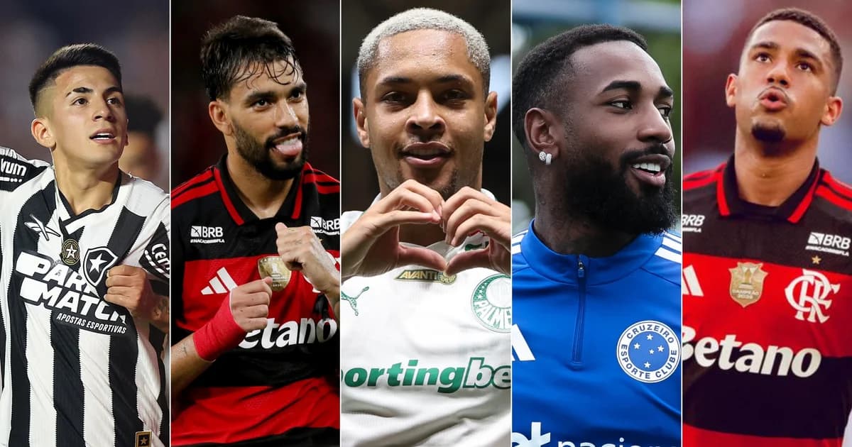 Estádio ao entardecer, contrato de transferência e meia em silhueta; negociação do Flamengo acima de €20 milhões.