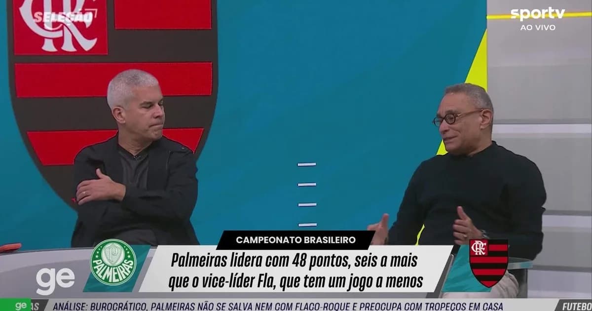 Ilustração editorial de dois atacantes em ação num estádio, com radar e números 21/15, simbolizando avaliação para a Seleção e Copa 2030.