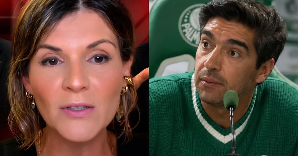 Silhueta de treinador chutando microfone na beira do campo; jornalistas e torcida reagindo, cena editorial de crítica esportiva.