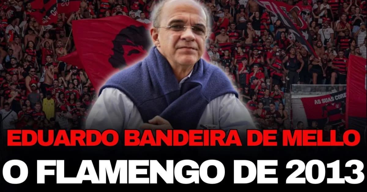 Ilustração editorial: bastidores do Flamengo em reconstrução, estádio, documentos de auditoria e silhueta executiva com faixas vermelho e preto.