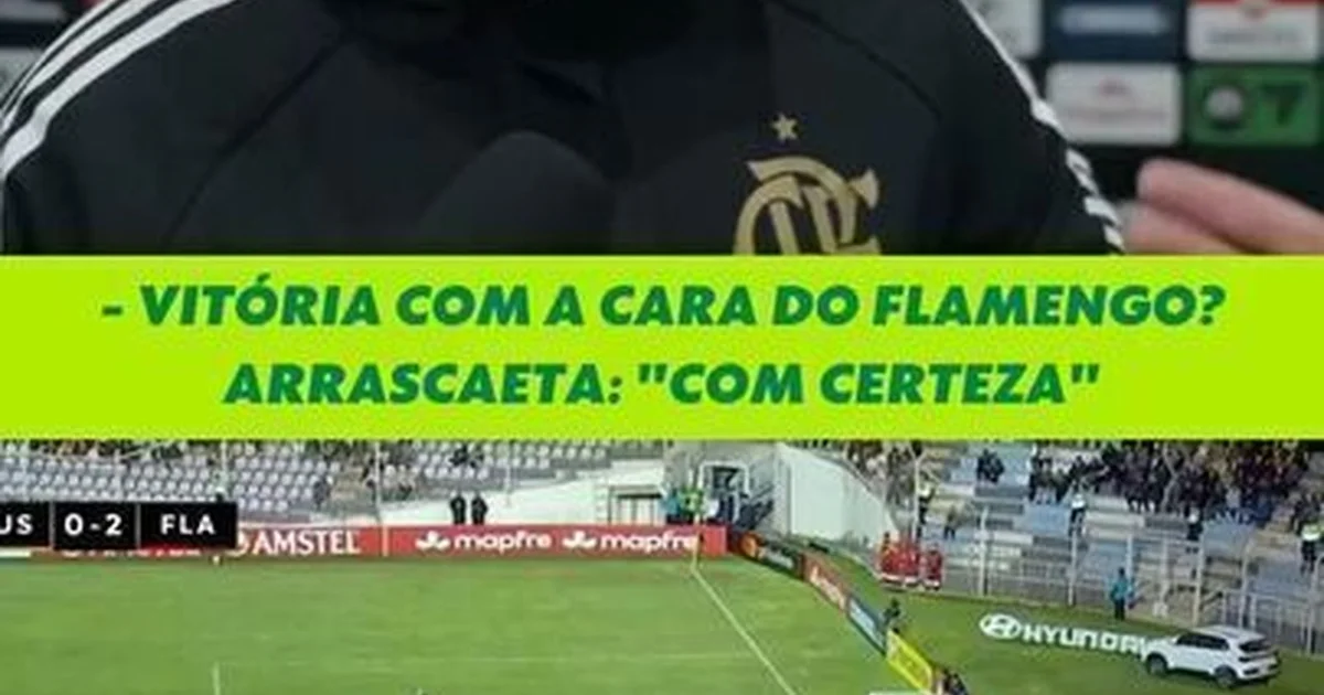 Ilustração editorial de jogador estrangeiro comemorando 370 jogos pelo Flamengo, estádio lotado, torcida em vermelho e preto.