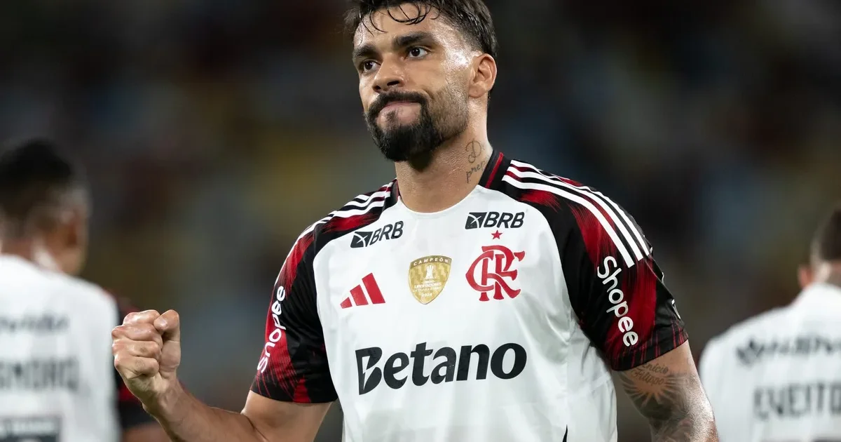 Ilustração editorial do Maracanã antes do clássico: banco do técnico vazio, cachecóis vermelho e preto, torcida tensa e clima de decisão.