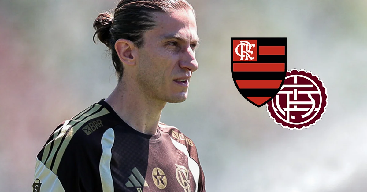 Ilustração editorial do Maracanã à noite: jogo Flamengo x Lanús, banco vazio indicando desfalque e ação tensa no campo