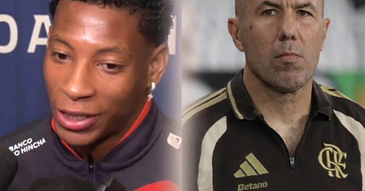 Silhueta de atacante entre torcidas no estádio, clima de incerteza sobre permanência no Flamengo.