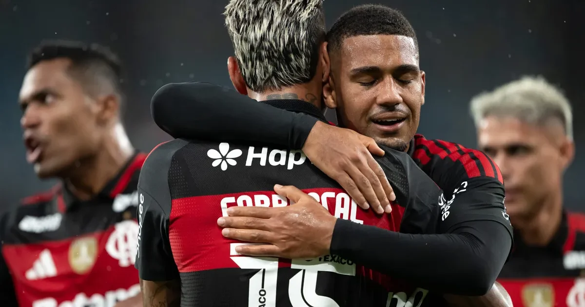 Ilustração editorial: estádio ao entardecer, jogador sem rosto em drible, executivos anônimos, clima de negociação de transferência improvável