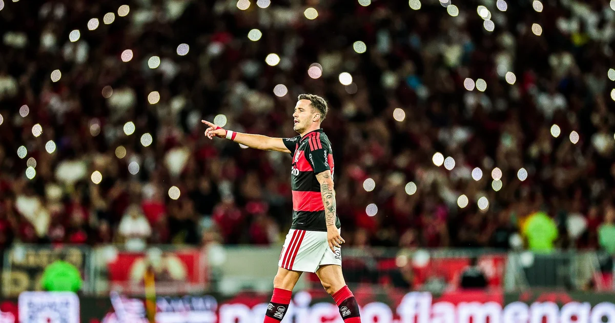 Jogador em estreia pelo Flamengo dá assistência no Maracanã, torcida celebra e confete enche o estádio